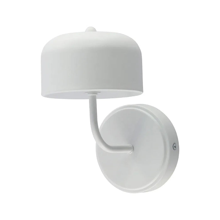 Westgate LCFP 1-lt 9" Tall LED Pan Design Wall Sconce, 5CCT Selectable, 120V - White