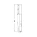 Westgate LCG4-6FT-24-MCTP 21W/28W/35W LED Outdoor Modular Light Column, 3000K/4000K/5000K Selectable, up to 3850 LM, 120-277V