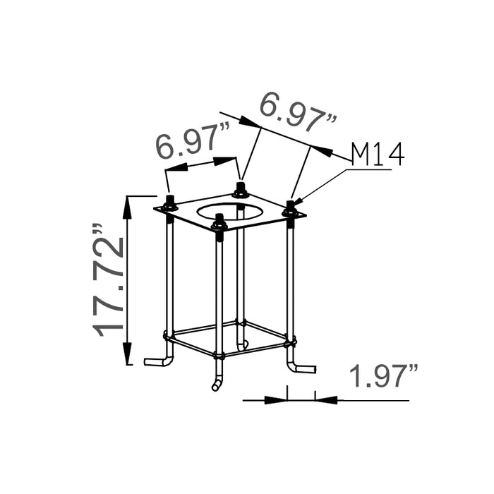 Westgate LCG6-ABK Anchor Bolt Kit For 4Ft And 5Ft