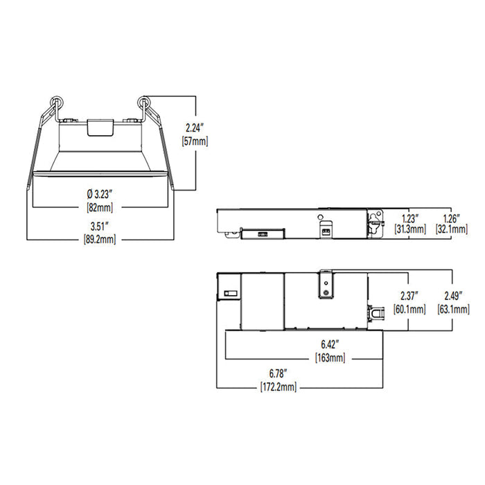 Halo LCR208RD9FSE020 2" Round All-Purpose LED Retrofit Module, CCT Selectable, 120-277V, Dual Dimming