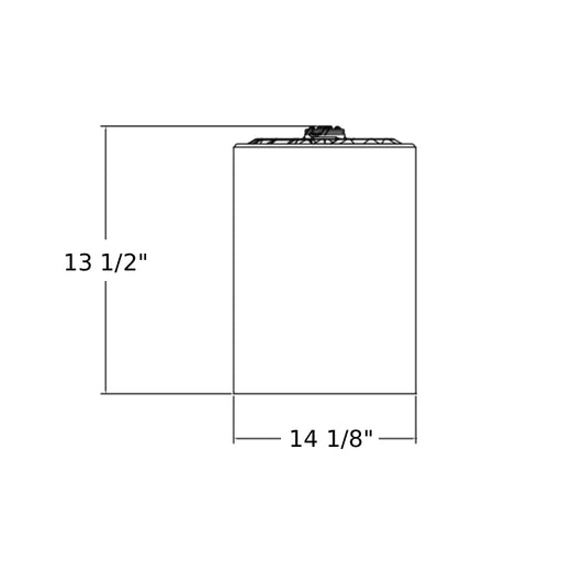 Lithonia LDN8CYL 8" LED Cylinder, 3500K, 8000 Lumens, Downlight, 120-277V, Pendant Mount
