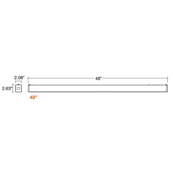 Envision LED-UDL2 4Ft 5CCT C-Line Suspended Linear w/ Uplight White 120-277V