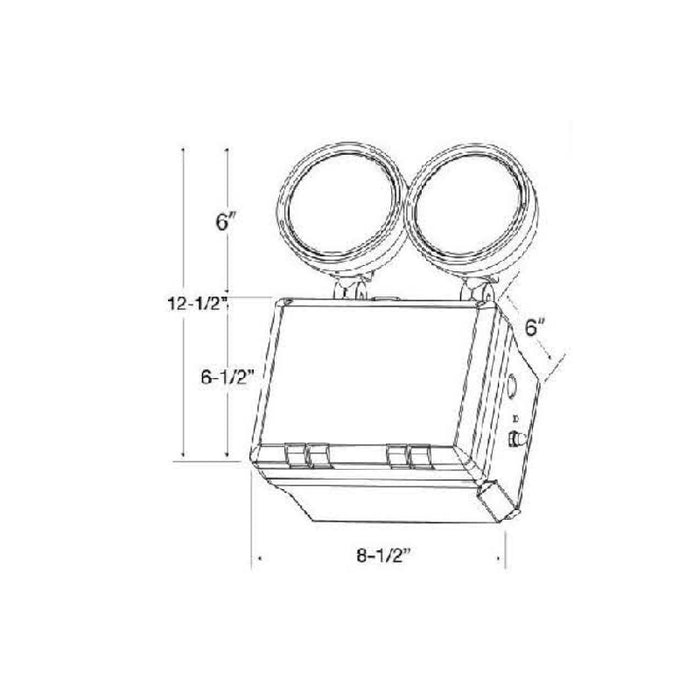 Westgate LEDTFX-2 Wet Location LED Emergency Lights with Remote Capability