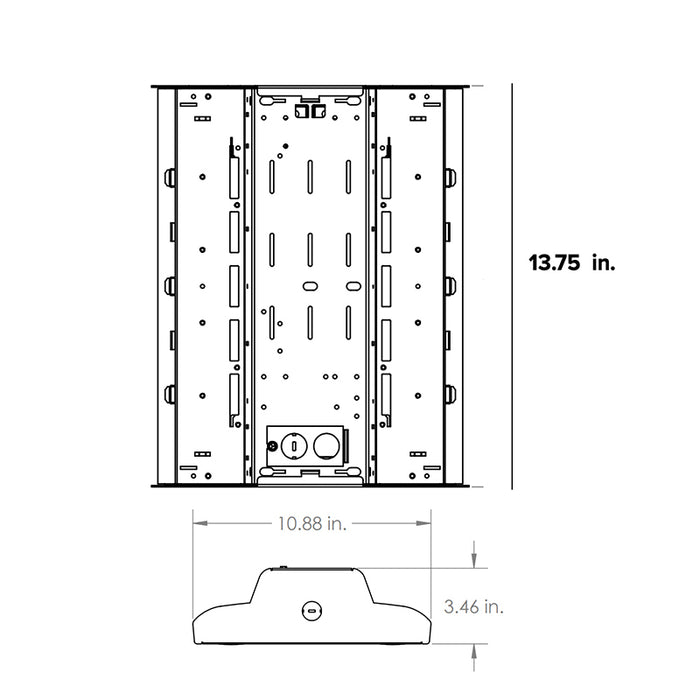 Columbia PELA-850-L24 174W LED Linear High Bay w/ 360° High Mount Sensor, 5000K, 80 CRI, 24000 Lumens, 120-277V, 0-10V Dimming