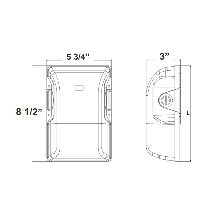 Westgate LESW 15W/20W/30W Outdoor LED Emergency Wall Pack, 3CCT Selectable, 120-277V