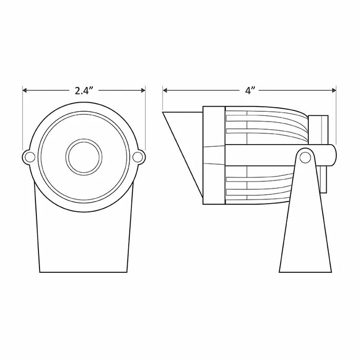 Westgate LF12 6W 12V LED Bullet Landscape Flood Light, 4000K