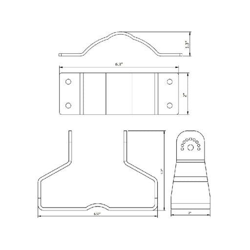 Westgate LF3-HL-PMR1 Round Pole Mount for 80W/100W/150W