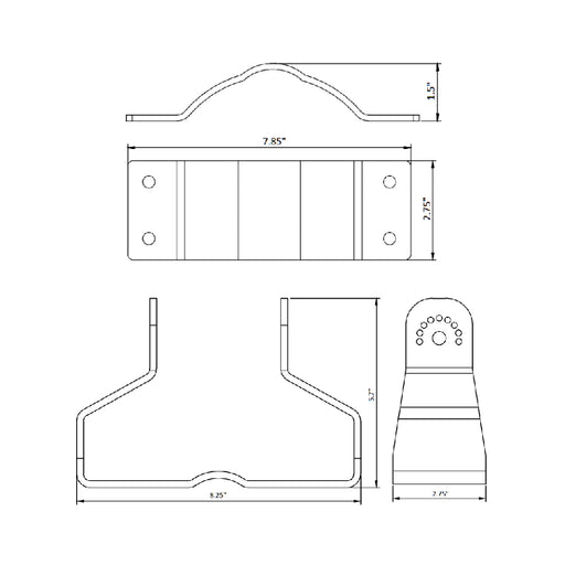 Westgate LF3-HL-PMR2 Round Pole Mount for 230W/300W