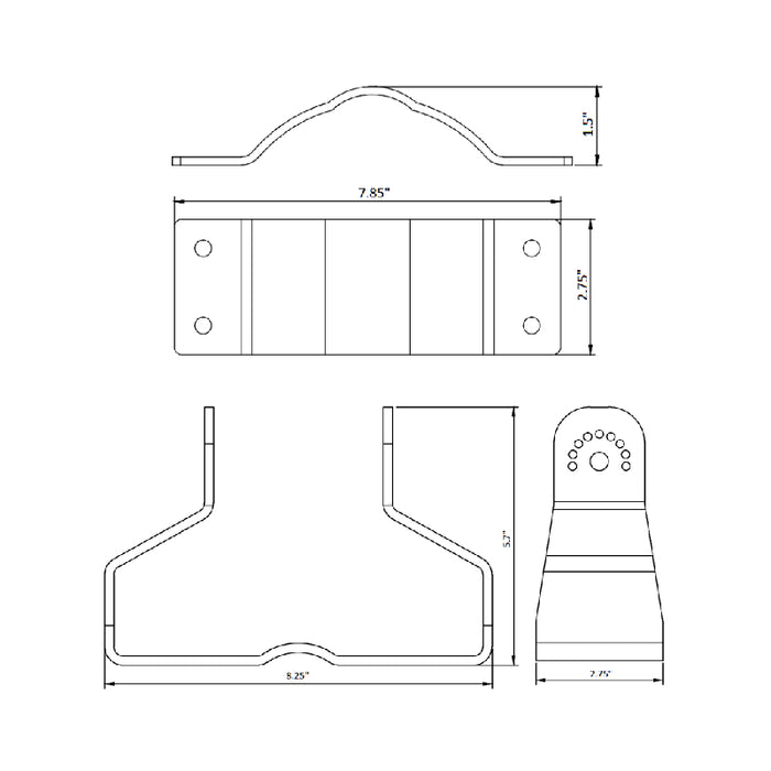 Westgate LF3-HL-PMR2 Round Pole Mount for 230W/300W
