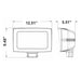 Westgate LF4MAX-LG 75W/100W/150W LED Maximum-Feature Round-Back Flood Light, 3CCT Selectable, 480V