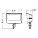 Westgate LF4MAX-MD 45W/60W/80W LED Maximum-Feature Round-Back Flood Light with Knuckle, 3CCT Selectable