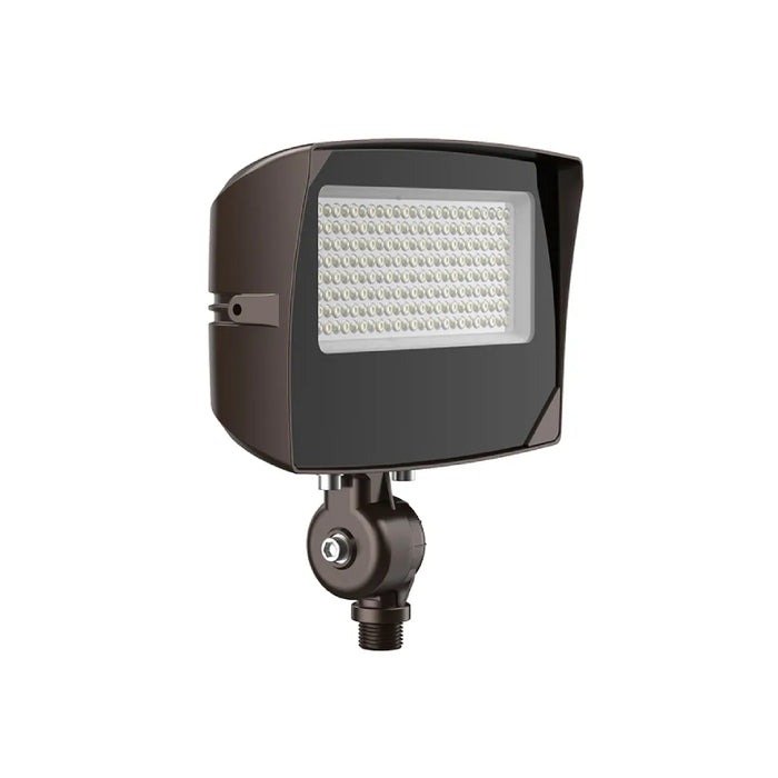 Westgate LF4MAX-SM 15W/25W/35W LED Maximum-Feature Round-Back Flood Light with Knuckle, 3CCT Selectable - Bronze