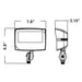 Westgate LF4MAX-SM 15W/25W/35W LED Maximum-Feature Round-Back Flood Light with Knuckle, 3CCT Selectable