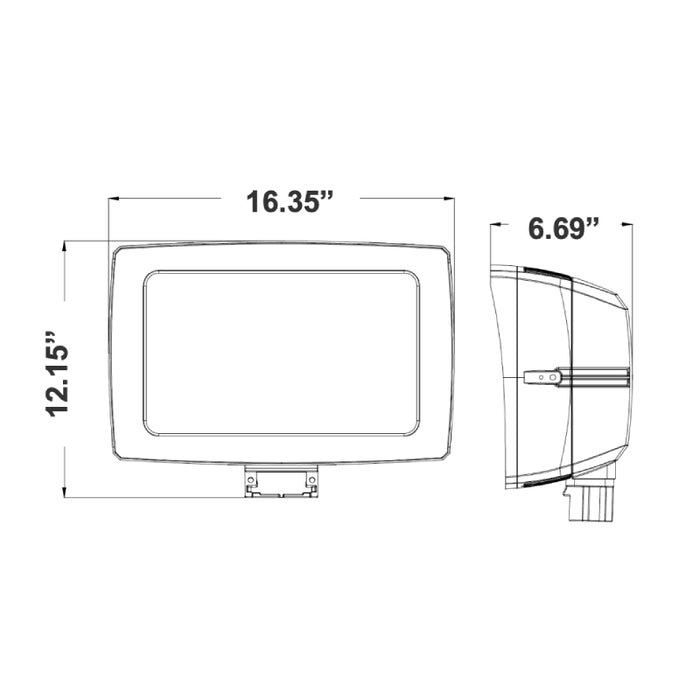 Westgate LF4MAX-XL 200W/240W/300W LED Maximum-Feature Round-Back Flood Light, 3CCT Selectable