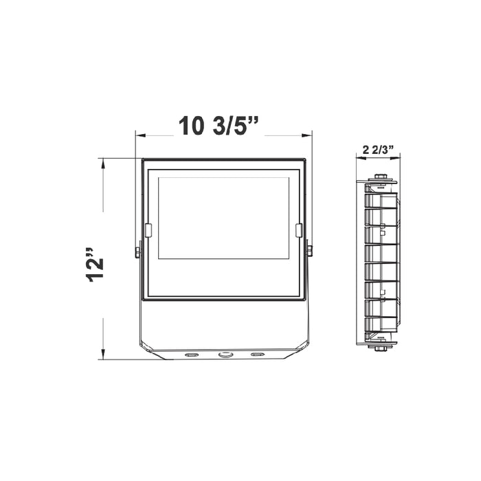 Westgate LFXE-MD 50W/80W/100W Builder Flood Light with Photocell, Yoke Mount