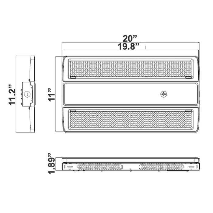 Westgate LHCMAX 165W/215W/240W LED Sensor Ready Digital Beam Angle Linear Highbay, 3CCT & Beam Angles Selectable, 120-277V