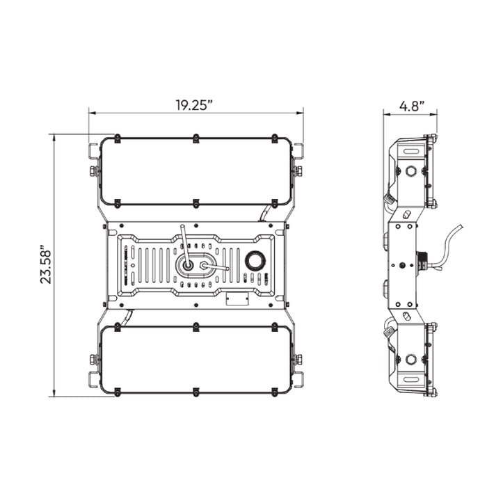 Westgate LIH-2S 300W/450W/600W LED Dual-Head Natatorium Indirect Highbay, 5000K, 120-277V