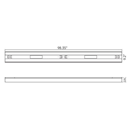 Westgate LLB-8FT-REFL 8-ft Linear Low Bay Reflector Accessory
