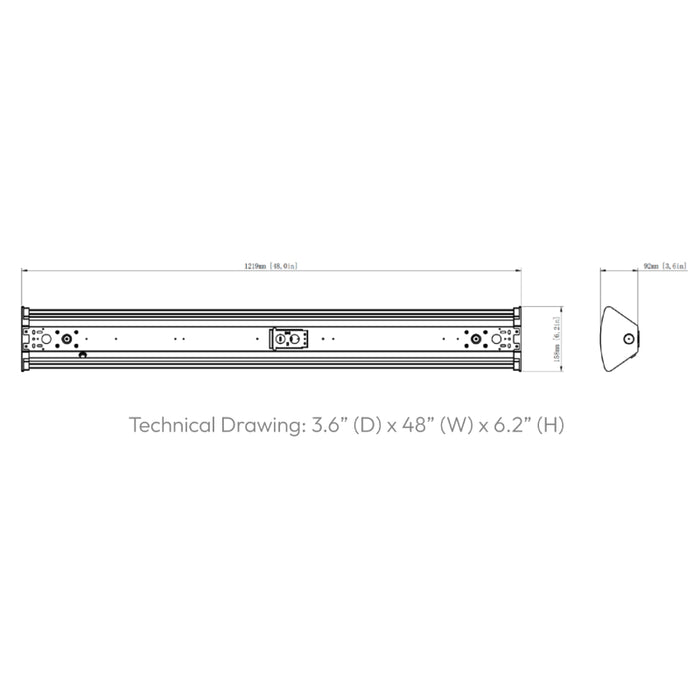 Westgate LLB 4-ft 60W/70W/80W Linear Low Bay, Power & 3CCT Selectable, 120-277V