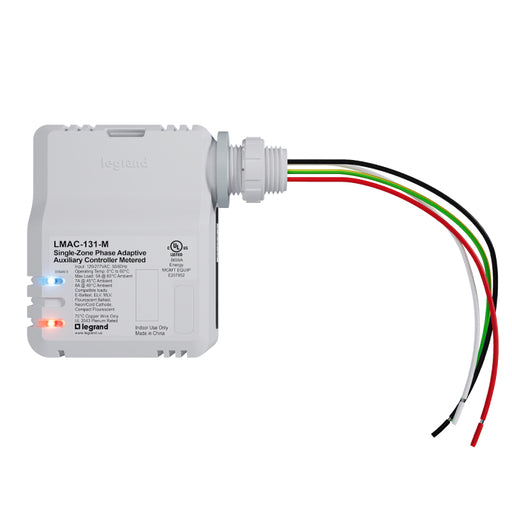 Wattstopper LMAC-131-M Single-Zone Phase Adaptive Auxiliary Controller with Metering, 120/277V