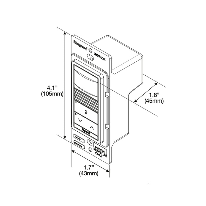 Wattstopper LMDW-220 Dual Technology Occupancy Sensing Standard Switch, 2-Botton