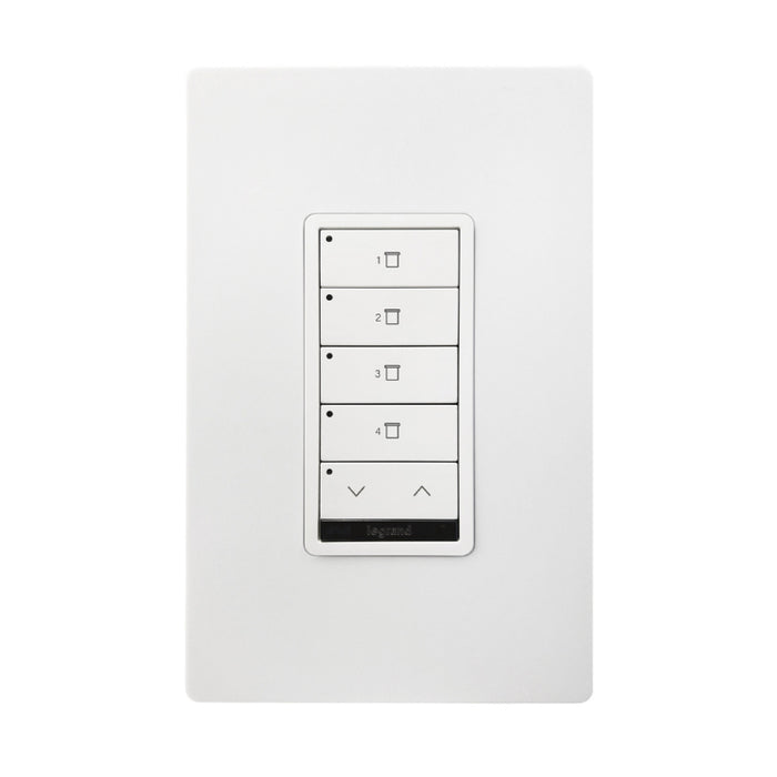 Wattstopper LMSH-SW241 DLM Wired Shade Switch, 4-Button/1-Rocker
