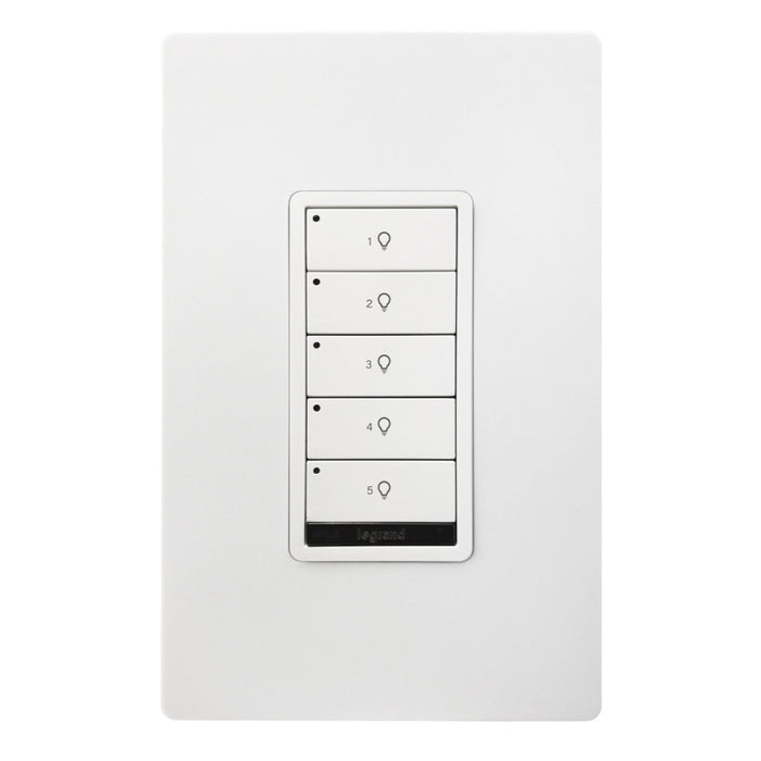 Wattstopper LMSW-250 DLM Wired Standard Wall Switch, 5-Button