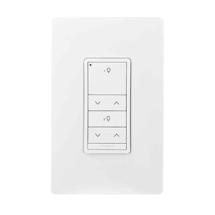 Wattstopper LMSW-622-S DLM Wireless Wall Slim Switch, 2-Button/2-Rocker