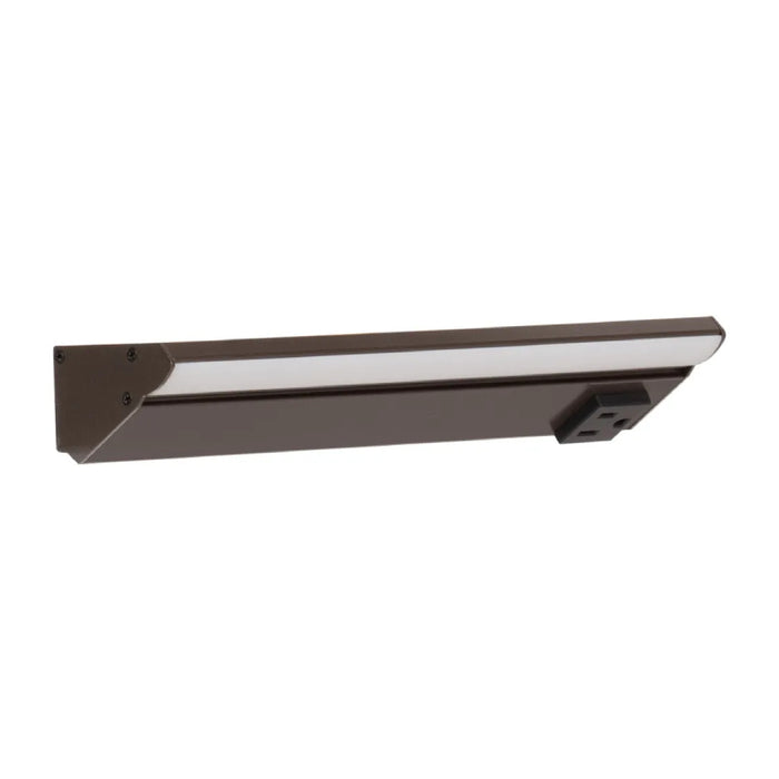 Task Lighting LP10 10.5" RM Series Lighted Power Strip, Tunable White 2700K - 5000K - Bronze