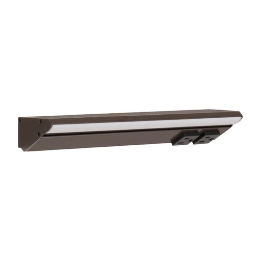 Task Lighting LP12 12.5" RM Series Lighted Power Strip, Tunable White 2700K - 5000K - Bronze