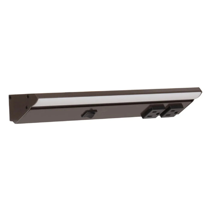 Task Lighting LP12QD 12.5" DV Series Lighted Power Strip - Bronze