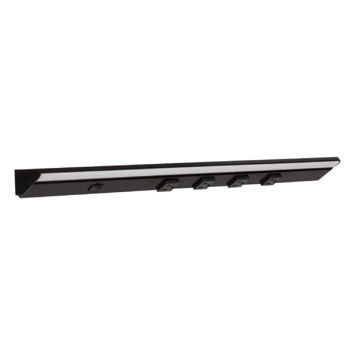 Task Lighting LP24QD 24.5" DV Series Lighted Power Strip - Black