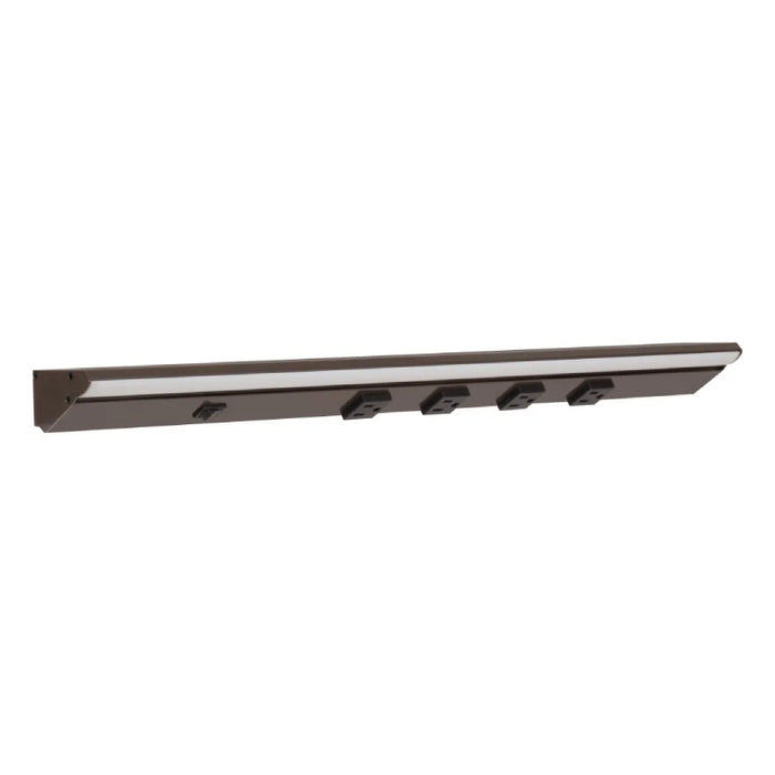Task Lighting LP24QD 24.5" DV Series Lighted Power Strip - Bronze