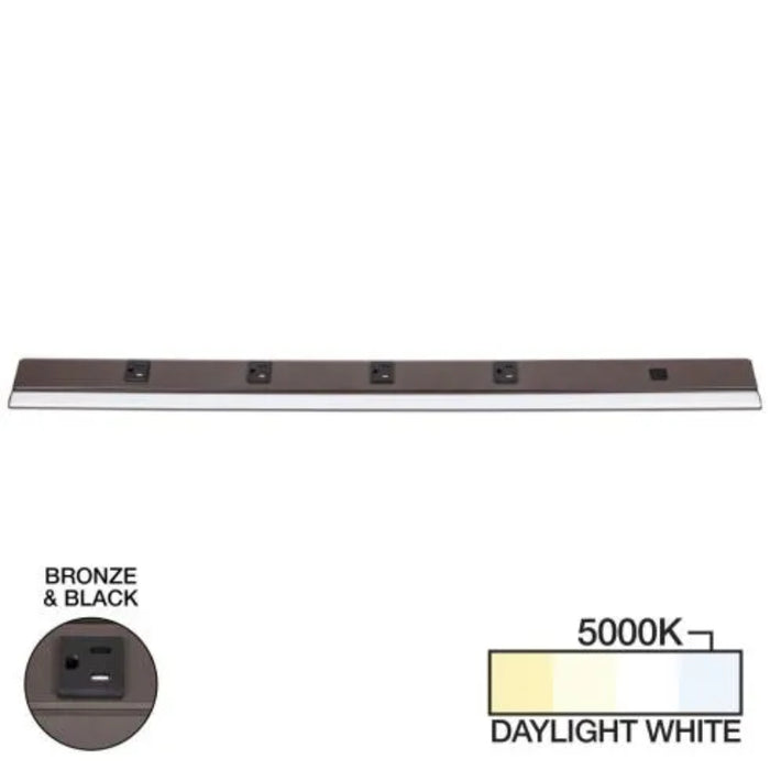 Task Lighting LP36QD 36.5" DV Series Lighted Power Strip