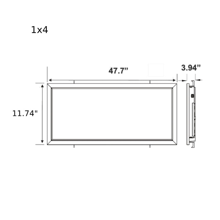 Westgate LPCR Series LED Premium Cleanroom Panel Lights, 3CCT Selectable, 120-277V, 0-10V Dimming