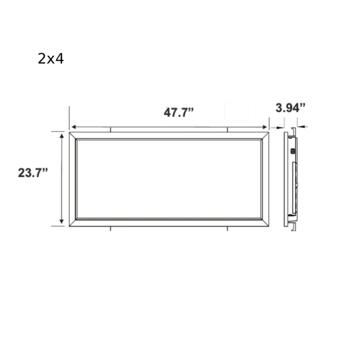 Westgate LPCR Series LED Premium Cleanroom Panel Lights, 3CCT Selectable, 120-277V, 0-10V Dimming