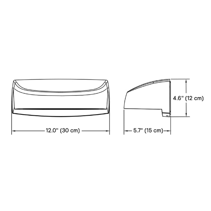 Stonco LPW16 6L LytePro 48W LED Wall Sconce, 6000 lm, 120-277V