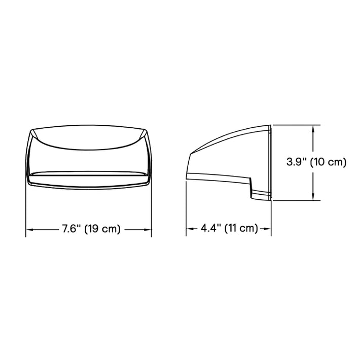 Stonco LPW7 LytePro 10W LED Wall Pack, 1000 lm, 120-277V
