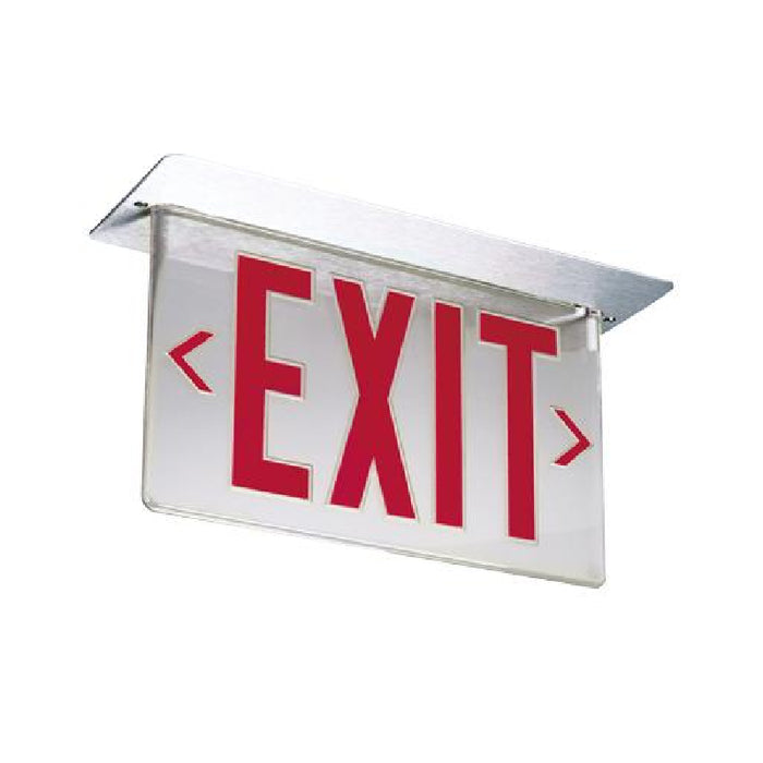 Lithonia LRP LED Edge-Lit Exits Sign, Double Face, Dual voltage, Panel Assembly Only