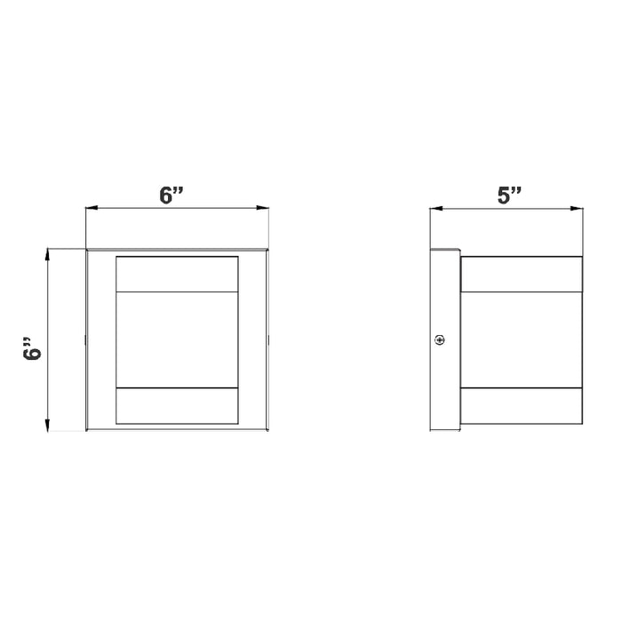 Westgate LRS-J 20W LED 2-Sides Outdoor Wall Light