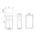 Westgate LRS-SH-12-MCTP 12" Shoji Window LED Wall Sconce, 9W/13W/17W & 3CCT Selectable, 120V