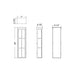 Westgate LRS-SH-24-MCTP 24" Shoji Window LED Wall Sconce, 18W/24W/30W & 3CCT Selectable, 120-277V