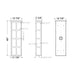 Westgate LRS-SH-40-MCTP 40" Shoji Window LED Wall Sconce, 40W/60W/80W & 3CCT Selectable, 120-277V