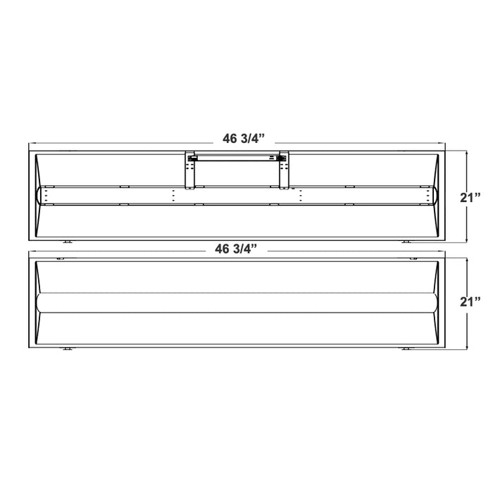 Westgate LRT-HL Series LED DLC Premium High-Lumen LED Retrofit Troffer, Power & 3CCT Selectable, 120-277V, 0-10V Dimming