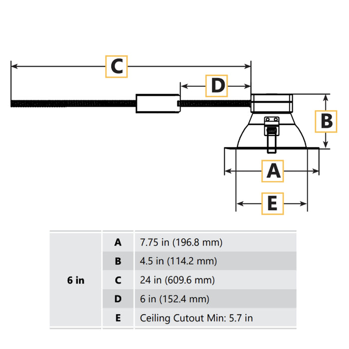 Lumination LRX 6" 13W LED Round Downlight Retrofit