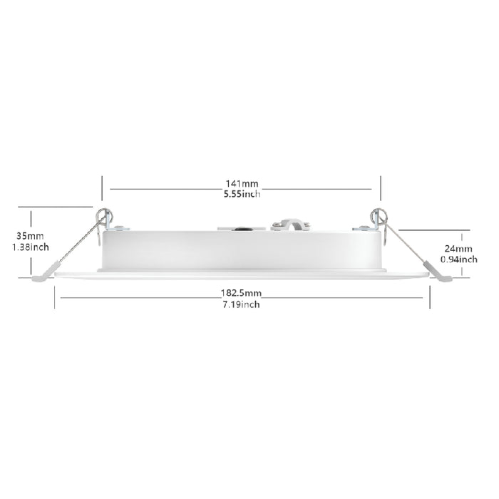 Lumination LRXDR6 6" 12W LED Round Disk Downlight, 1100lm, 3CCT Selectable
