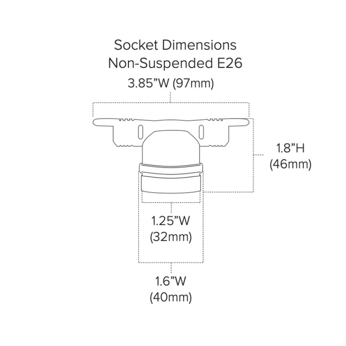 American Lighting LS2-MNS-24-48 48-ft Commercial Grade String Light, Non-Suspended E26, 24" LED Spacing