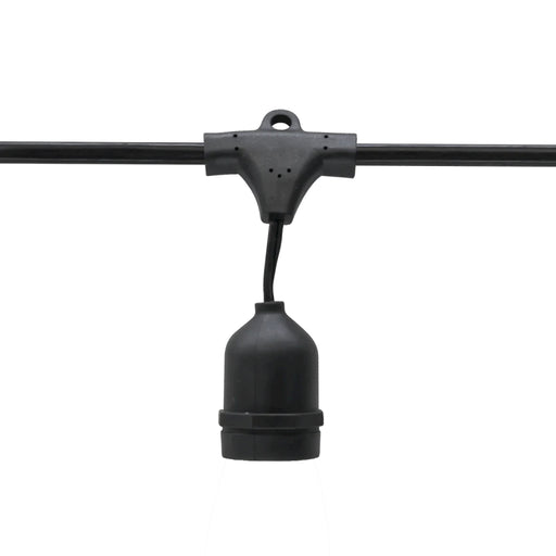 American Lighting LS2-MNS-24-48 48-ft Commercial Grade String Light, Suspended E26, 24" LED Spacing