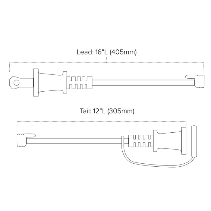 American Lighting LS2-MNS-24-48 48-ft Commercial Grade String Light, Non-Suspended E26, 24" LED Spacing