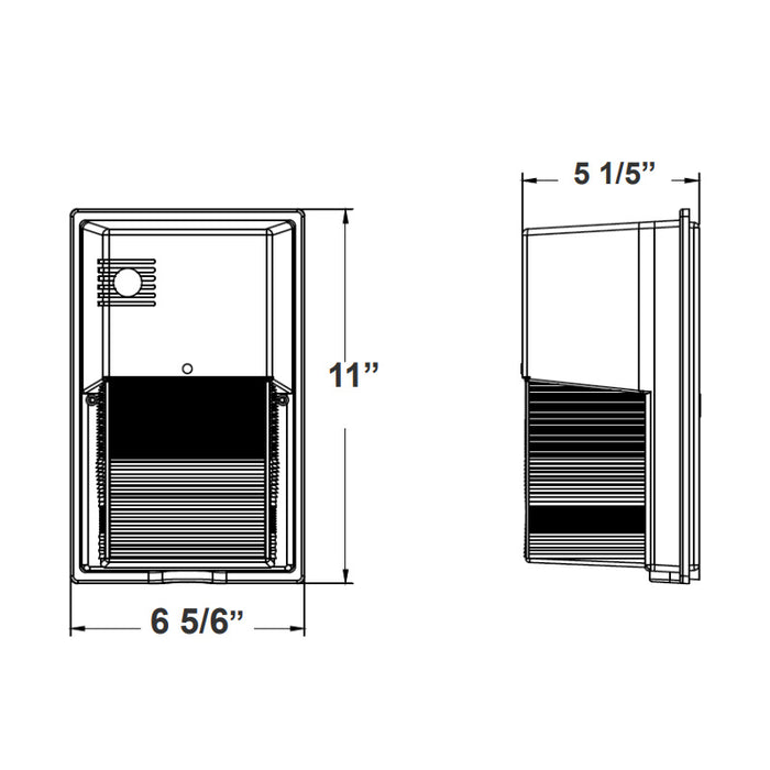 Westgate LSWX 5W/10W/20W/30W LED Non-Cutoff Wall Pack with Photocell, 120-277V